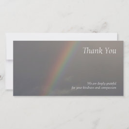 虹2の悔やみや弔慰は写真カード感謝していしています サンキューカード