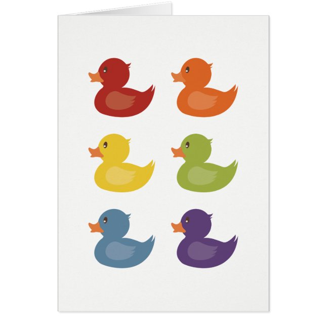 虹|のゴムアヒル白い背景の| (正面)