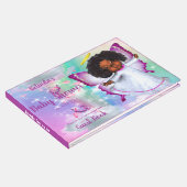 虹、ふわふわの雲と蝶のベビーガール ゲストブック (コーナー)