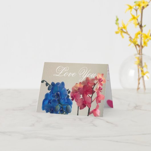 虹 カード (黄色い花)