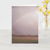 虹 カード (黄色い花)