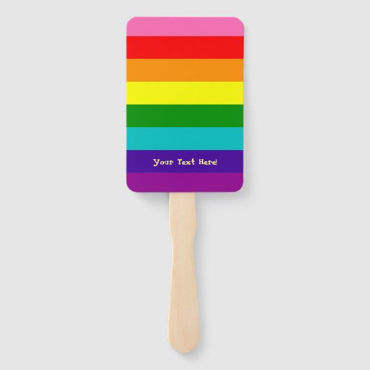 虹、ゲイ、交感神経 ハンドファン (裏面)