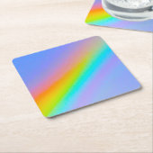 虹 スクエアペーパーコースター (アングル)