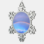 虹 スノーフレークピューターオーナメント (右)