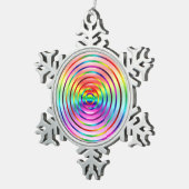 虹 スノーフレークピューターオーナメント (右)