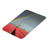 虹、チューリップ、風車の垂直磁石 マグネット (左側)