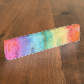 虹 デスクネームプレート (側面)