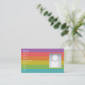 虹-ビジネス 名刺 (スタンド正面)