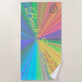 虹 ビーチタオル (正面)