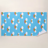 虹 ビーチタオル (正面)