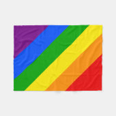 虹 フリースブランケット (正面(横))