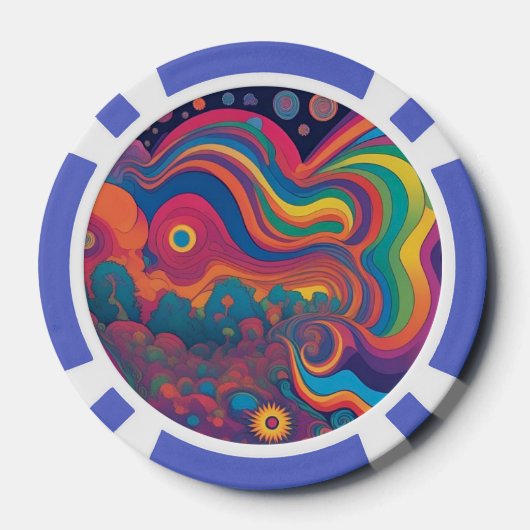 虹 ポーカーチップ (裏面)