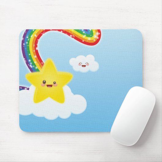 虹 マウスパッド (マウス)