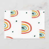 虹，ミニマル結婚，色 エンクロージャーカード (裏面)