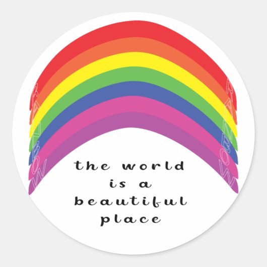 虹 ラウンドシール (正面)