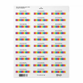 虹 ラベル (フルシート)