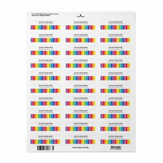 虹 ラベル (フルシート)