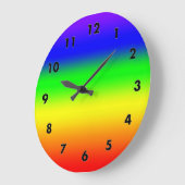 虹 ラージ壁時計 (傾斜)