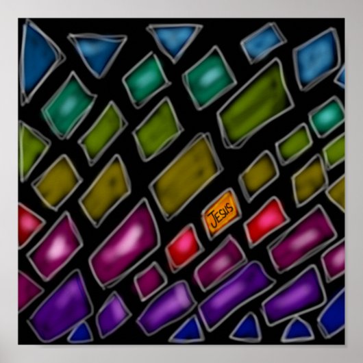 虹「世界の光イエス」 ポスター (正面)