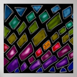 虹「世界の光イエス」 ポスター