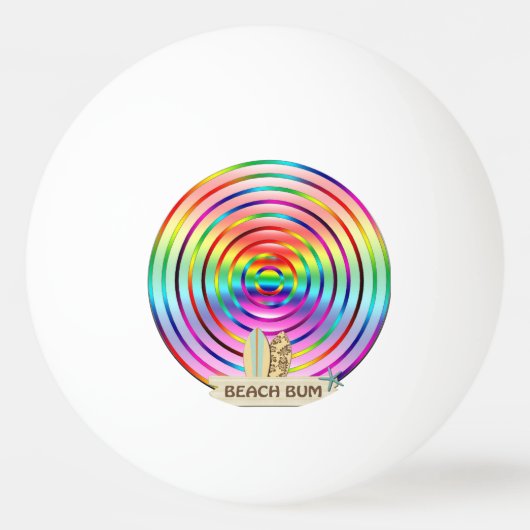 虹 卓球ボール (裏面)