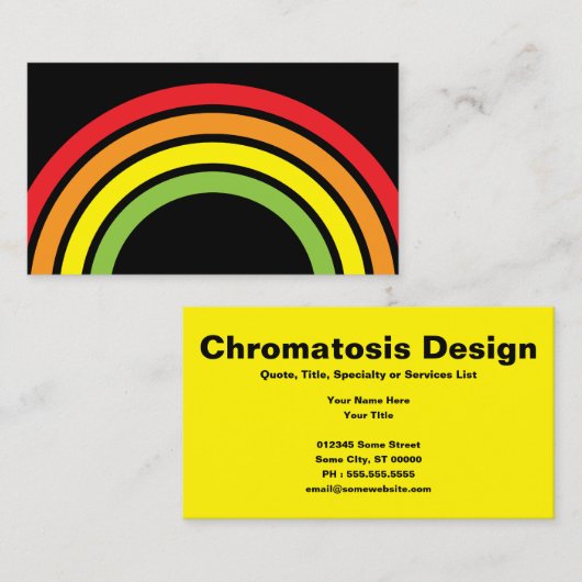 虹 名刺 (正面/裏面)