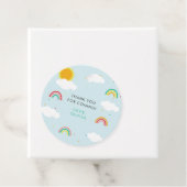 虹、太陽、雲キッドの誕生日パーティー フェイバータグ (インサイチュ)