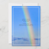 虹、希望＆幸福、結婚式のブライズシャワー 招待状 (裏面)