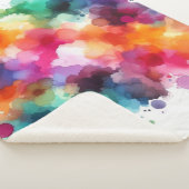 虹：抽象芸術水彩の爆発 シェルパブランケット (3/4)