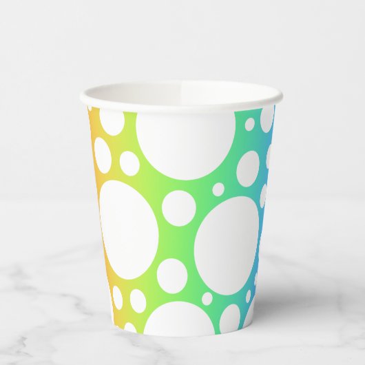 虹(水玉模様) 紙コップ (左)