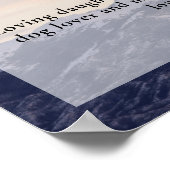 虹 生命の自然の祭典 写真による葬儀 ポスター (角)