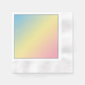 虹 –  縁ありカクテルナプキン (正面)