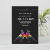 虹🌈 LGBTQ プロミスの鳩 招待状 (スタンド正面)