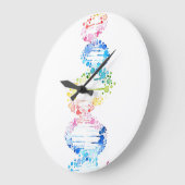 虹DNA ラージ壁時計 (傾斜)