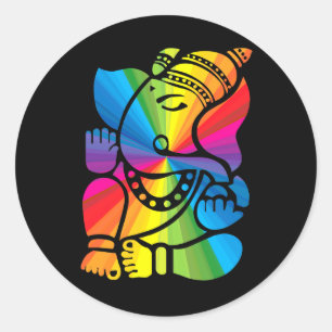 虹Ganesha ラウンドシール