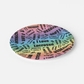 虹I愛ラクロス ペーパープレート (アングル)