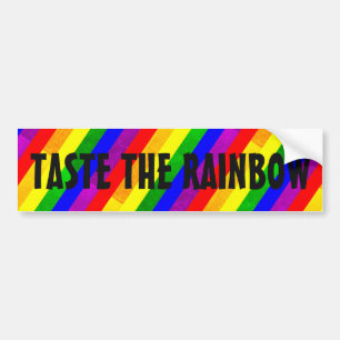 虹LGBTのバンパーステッカーを味わって下さい バンパーステッカー