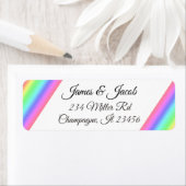 虹LGBTのプライドの原稿の差出人住所ラベル ラベル (インサイチュ)