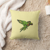 虹Lorikeet (Trichoglossusのhaematodus) クッション (ブランケット)