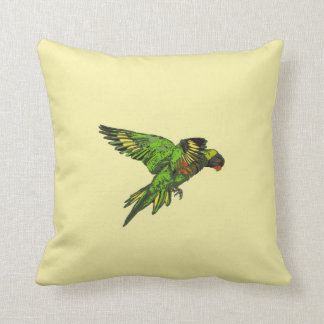 虹Lorikeet (Trichoglossusのhaematodus) クッション