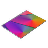 虹Origami -インディゴ及びマゼンタの渦巻 ノートブック (左側)