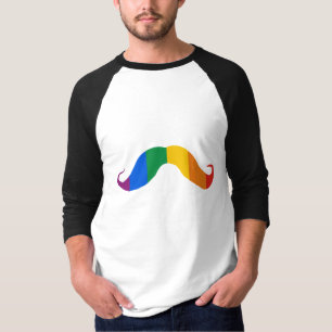 虹Stache Tシャツ