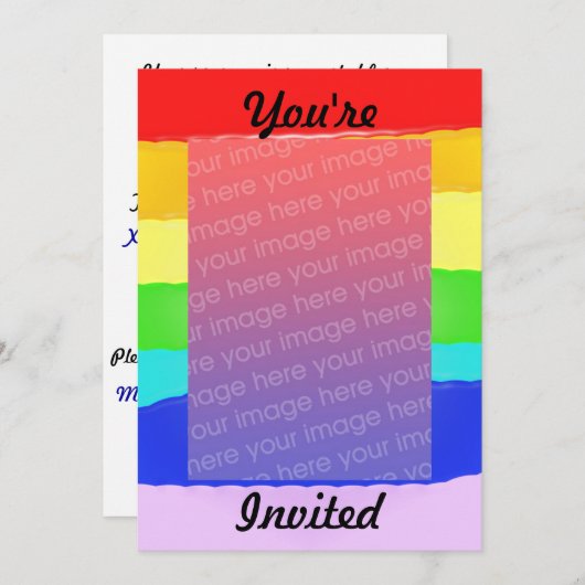 虹v2 招待状 (正面/裏面)