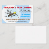 蚊おもしろい害防除業 名刺 (正面/裏面)