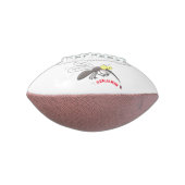 蚊おもしろい虫漫画イラストレーション アメリカンフットボール (回転90)