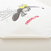 蚊おもしろい虫漫画イラストレーション シェルパブランケット (3/4)