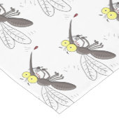 蚊おもしろい虫漫画イラストレーション ショートテーブルランナー (コーナー)