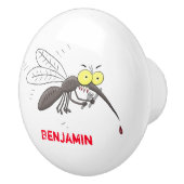 蚊おもしろい虫漫画イラストレーション セラミックノブ (右)