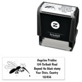 蚊おもしろい虫漫画イラストレーション セルフインキングスタンプ (インサイチュ)