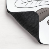 蚊おもしろい虫漫画イラストレーション マウスパッド (コーナー)